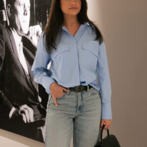 The PERFECT Light Blue Slanted Pockets