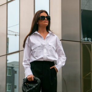 The PERFECT White Slanted Pockets