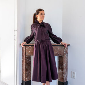 The PERFECT Aken Blouse Burgundy